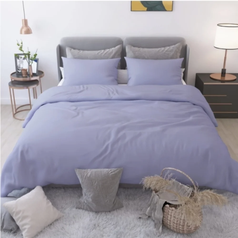 BedStory Queen Duvet Cover Set 3pc 100% Cotton NWT